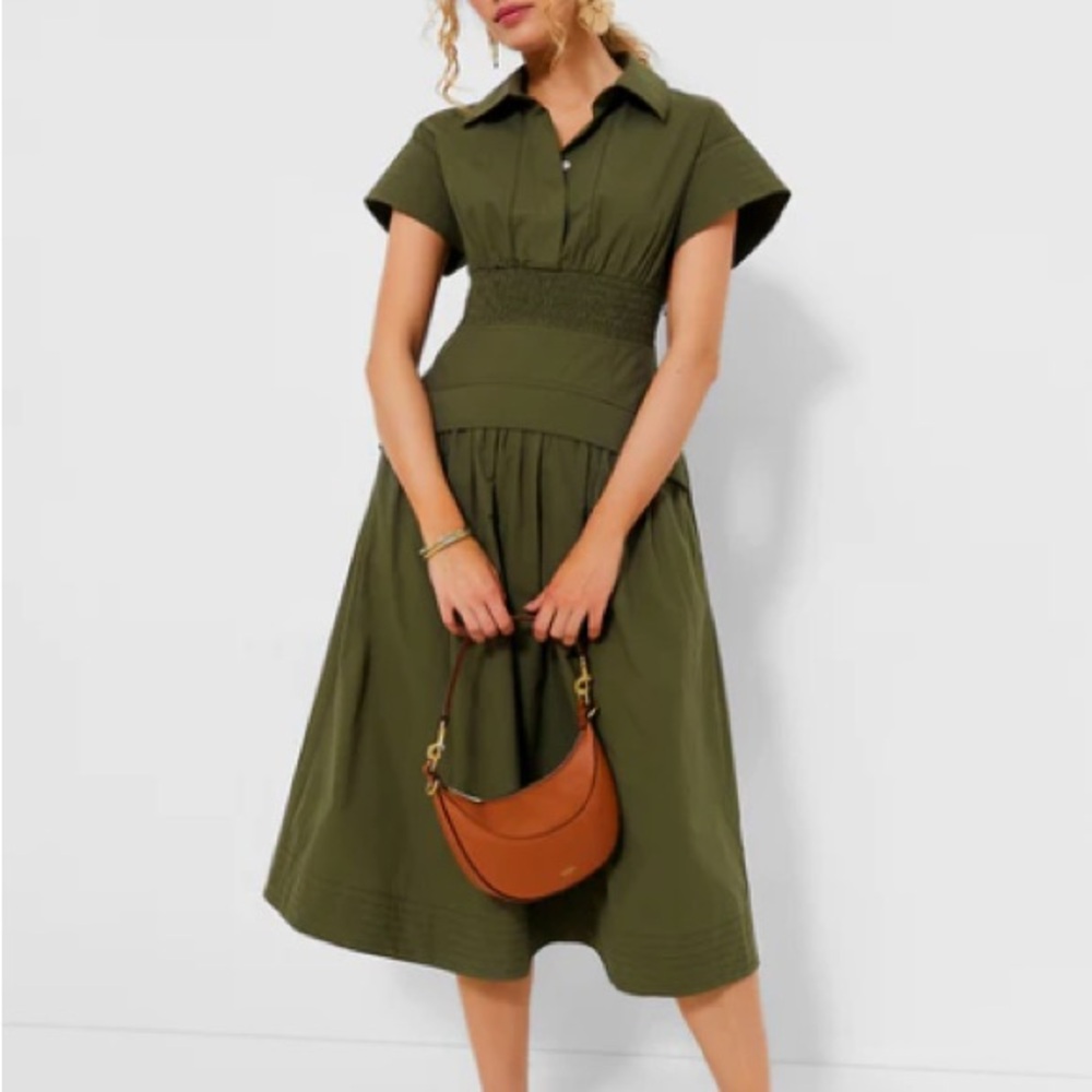Tuckernuck Army Green Cameran Dress
